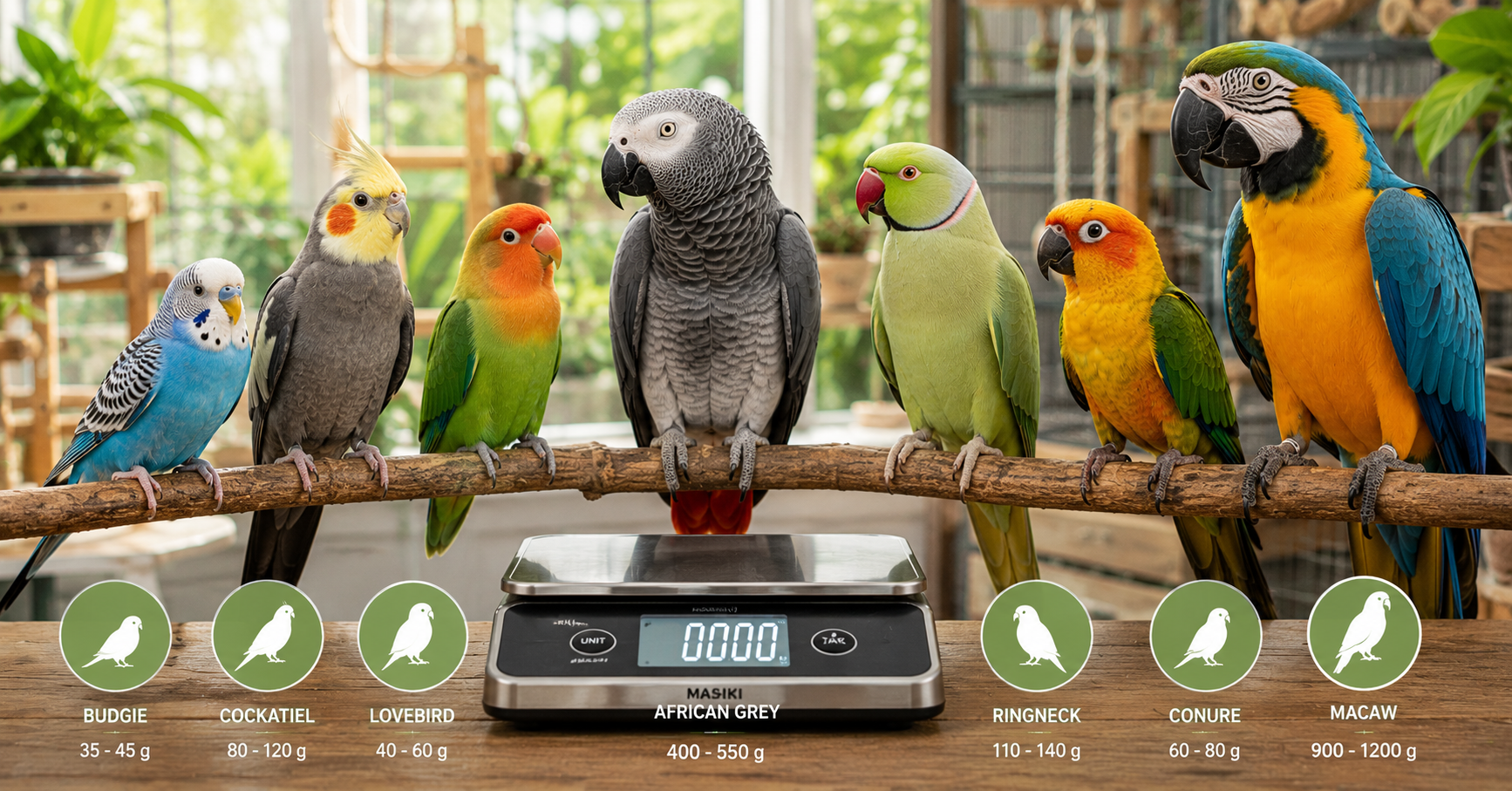 Bird Weight Chart – Healthy Weight Guide for Pet Birds
