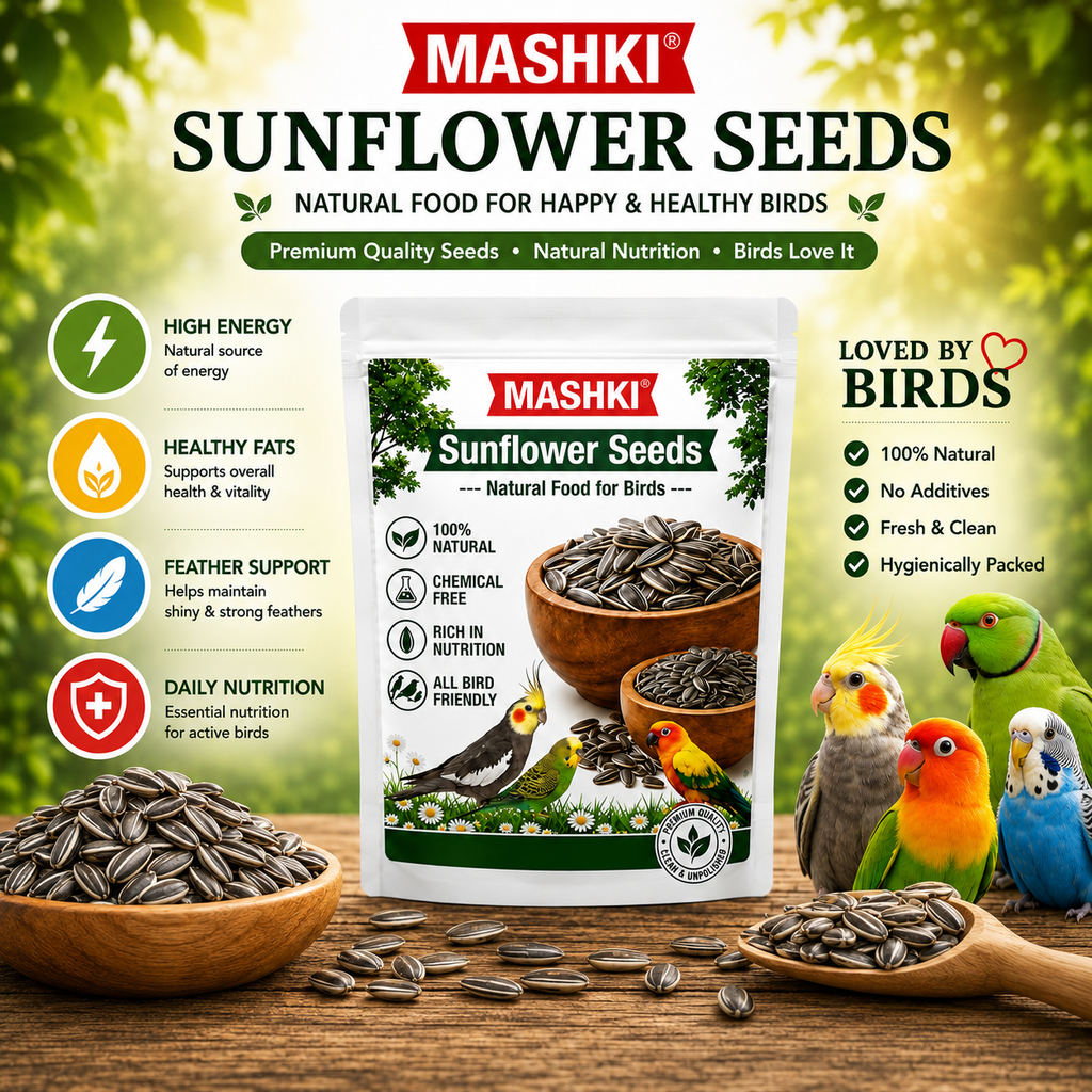 MASHKI Premium Sunflower Seeds Bird Food