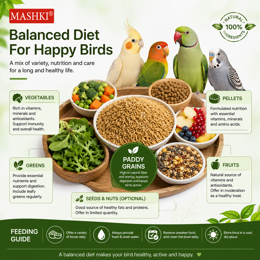 MASHKI Raw Basmati Rice Paddy (Nellu Seeds) for Birds